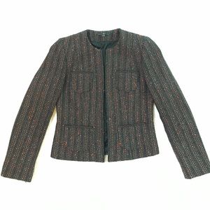 Wool tweed-like blazer